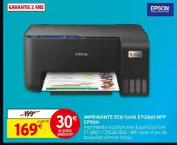 Intermarché Epson Imprimante Eco-Tank ET-2861 MFP offre