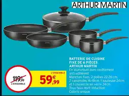 Intermarché ARTHUR MARTIN Batterie de cuisine fixe de 6 pièces offre