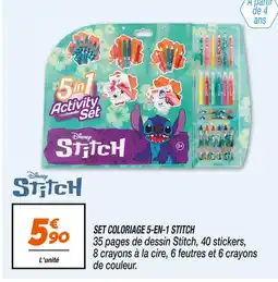 Netto DISNEY SET COLORIAGE 5-EN-1 STITCH offre