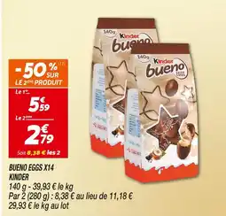 Netto KINDER Bueno Eggs X14 offre