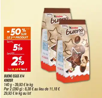 Netto KINDER Bueno Eggs X14 offre