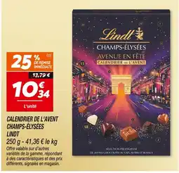 Netto LINDT Calendrier de l'Avent Champs-Élysées offre
