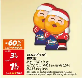 Netto SMARTIES Moulage père noël offre