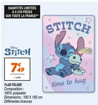 Netto DISNEY Plaid Polaire offre