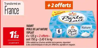 Netto YOPLAIT Perle de Lait Nature offre