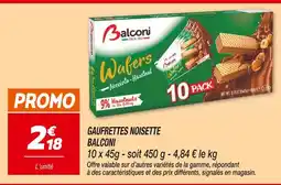 Netto BALCONI Gaufrettes Noisette offre