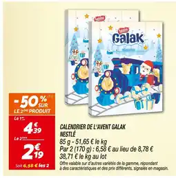 Netto NESTLÉ Calendrier de l'Avent Galak offre