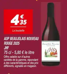 Netto JHF AOP Beaujolais Nouveau Rouge 2025 offre