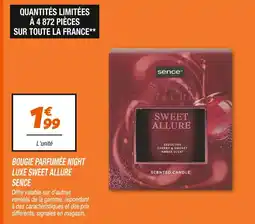 Netto SENCE Bougie parfumée night luxe sweet allure offre