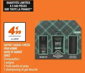 Netto SENCE Coffret cadeau 3 pièces pour homme house of barber offre