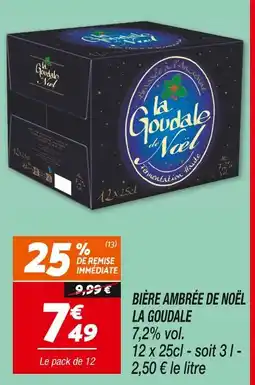 Netto LA GOUDALE Bière ambrée de Noël offre