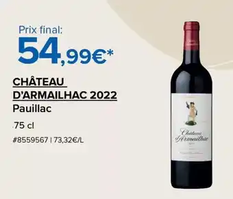 Costco Château - chateau d'armailhac 2022 offre