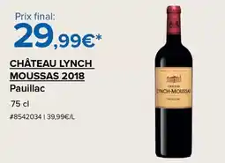 Costco Château - chateau lynch moussas 2018 offre
