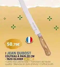 Eureka Ma Maison Kraft - i jean dubost couteau à pain 20 cm offre