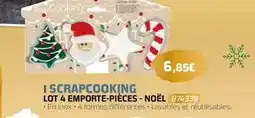 Eureka Ma Maison Scrapcooking - lot 4 emporte-pieces offre