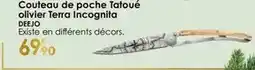 Culinarion Couteau de poche tatouté olivier terra incognita offre