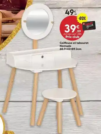 Maxi Bazar Citifese et tabouret nomade offre