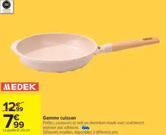 Carrefour MEDEK Gamme cuisson offre