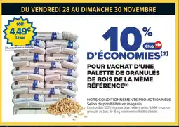 Carrefour Pour l'achat d'une palette de granulés de bois de la même référence offre