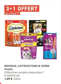 Tom&Co Whiskas catisfactions & sheba offre
