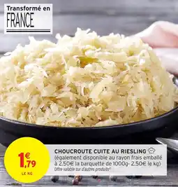 Intermarché Hyper Choucroute cuite au riesling offre
