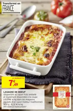 Intermarché Hyper Lasagne de boeuf offre