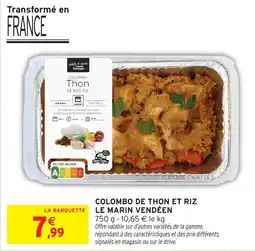 Intermarché Hyper Colombo de thon et riz le marin vendéen offre