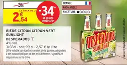 Intermarché Hyper Bière citron citron vert sunlight desperados offre