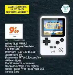Netto Comsole de jeu portable offre