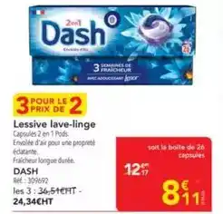 METRO Dash - lessive lave-linge offre