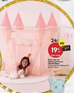 Maxi Bazar Tents pop-up catseau princesse offre