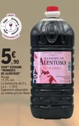 E.Leclerc Vsig espagne "marques de alentoso" offre