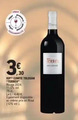 E.Leclerc Igp comte tolosan "terréo" offre