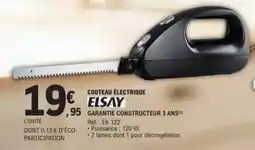 E.Leclerc ELSAY Couteau électrique offre