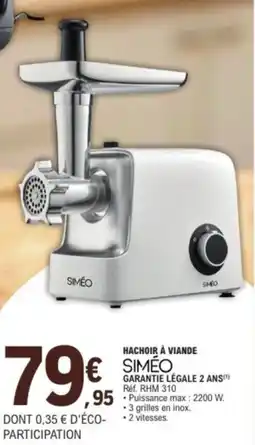 E.Leclerc SIMÉO Hachoir à viande offre