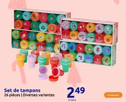 Action Set de tampons offre
