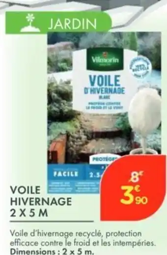 Point Vert VILMORIN Voile d'hivernage 2 x 5 m offre