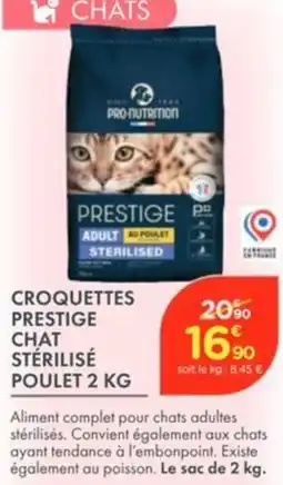 Point Vert Croquettes prestige chat stérilisé poulet offre