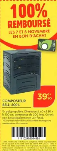 Point Vert Composteur belli offre