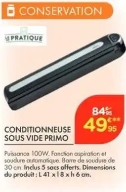 Point Vert Conditionneuse sous vide primo offre