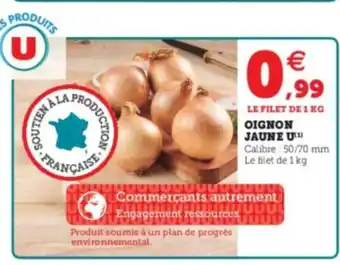 Super U Oignon Jaune U offre