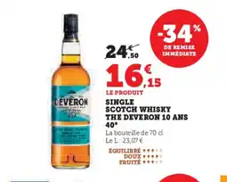 Super U THE DEVERON 10 ANS 40° Single single offre