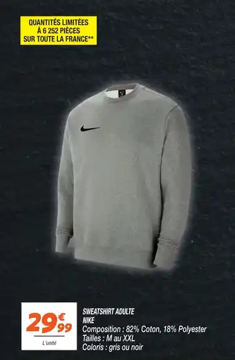 Netto NIKE Sweatshirt adulte offre