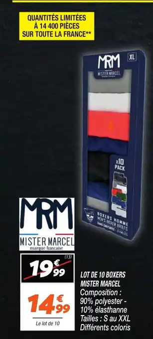 Netto MISTER MARCEL Lot de 10 boxers offre