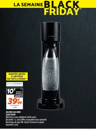 Netto SODASTREAM Machine gaia noire offre