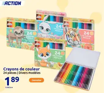 Action Crayons de couleur offre