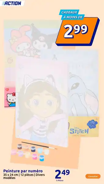 Action Peinture par numéro offre