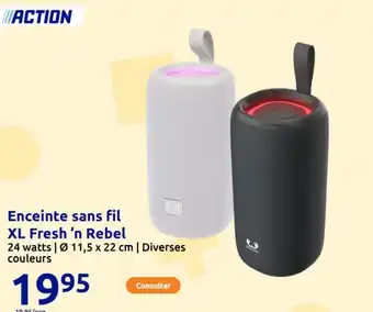 Action Enceinte sans fil XL Fresh 'n Rebel offre