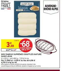 Intermarché Hyper SAINT-JEAN Nos fameux suprêmes soufflés nature offre