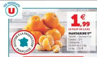 Super U Mandarine U offre